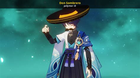 Genshin Impact Mods Skins Characters Wanderer Don Sombrero. . Don sombrero genshin